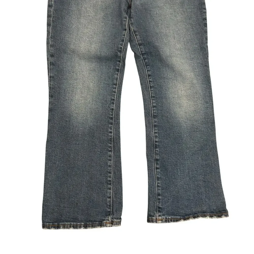 Good American Women's Good Legs Cropped Mini Bootcut Jeans 10/30 - Picture 4 of 9